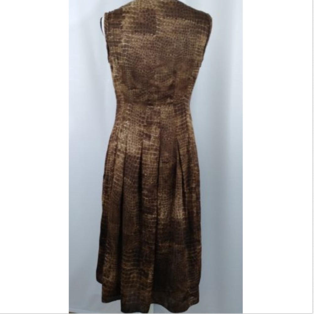 Jones New York Size 4 Dress Sleeveless Snake Print - Picture 2 of 4